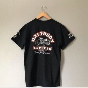 Davidson Express Black Harley Davidson Bike Graphic Tee Sturgis Bike Show Shirt